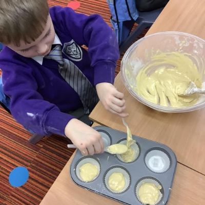 We have been learning all about Queen Victoria in Topic and this week, we made Victoria sponge cakes.