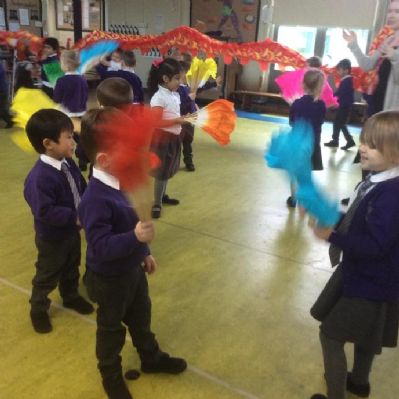 This week Nursery were very lucky to have a visitor in school to teach us a dance.