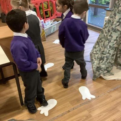 We have had a fabulous first week back. We have started our new topic 'Monsters' by making monster biscuits, learning a monster dance and using our imaginations to suggest where the monster footprints came from and where the monster is now!!