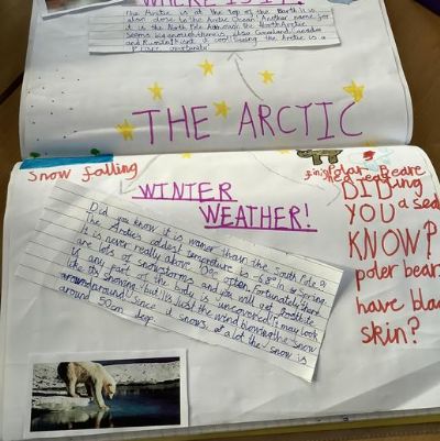 Year 3 researched the Arctic based on their Power of Reading text ‘Pugs of the Frozen North’.