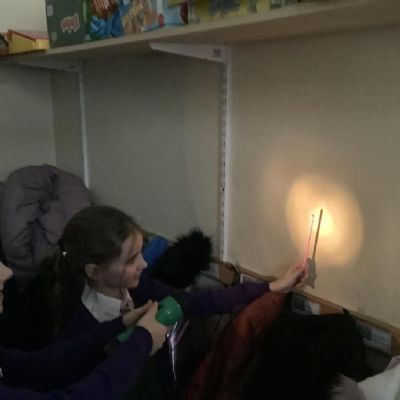 We planned and carried out an investigation to see how shadows change when an object is moved closer to or further away from a torch.