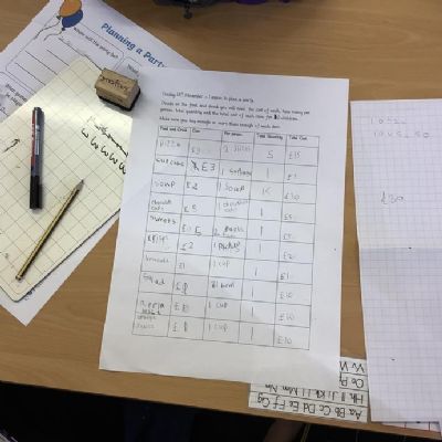 Year 4 children enjoyed their ‘Real life’ maths on Friday when they worked in teams and planned a party, including exciting activities and the food and drink they would need.