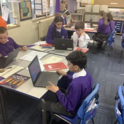 During our computing lessons, we were creating quizzes for new members of year 6, based on our previous learning during Science and Topic.