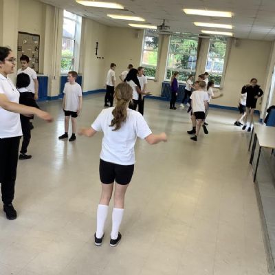 During PE we practised our jump, balance and rolls and created a sequence using all 3.