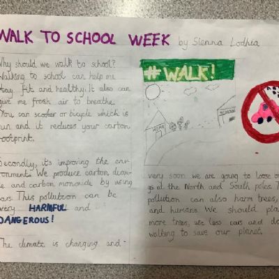 Walk to School Poster competition winners